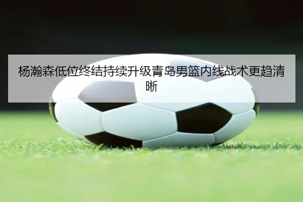 杨瀚森低位终结持续升级青岛男篮内线战术更趋清晰